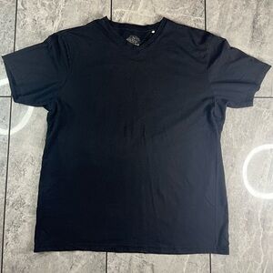 prAna Mens Black Short Sleeve Crew Neck T-Shirt Fair Trade In A Good Way Logo XL